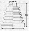 MERCE 1633500237 Bellow, driveshaft
